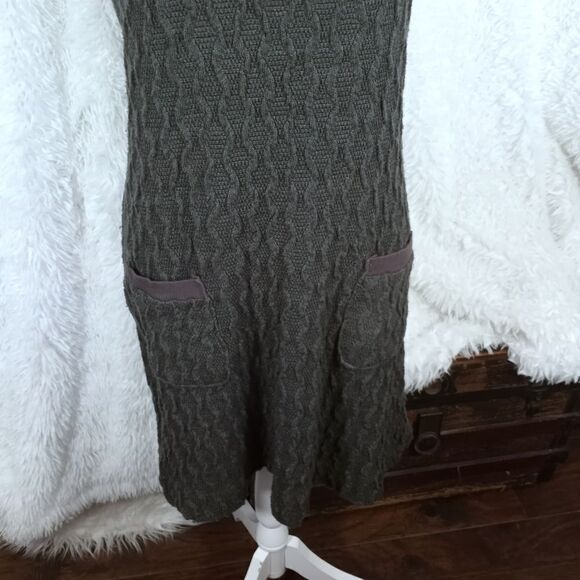 RHAPSADY GRAY COWL-NECK SWEATER DRESS SZ.L EUC - Picture 4 of 8